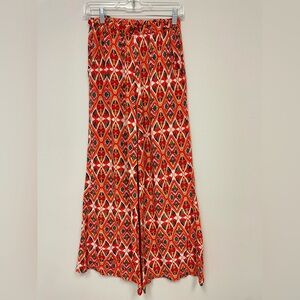 Geometric Print  Flare Pants